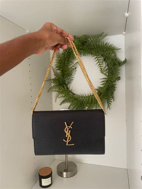 uptown chain wallet ysl|ysl wallet on chain bag.